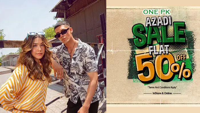 One PK Azadi Sale! Flat 50% Off Summer Collection from 4th August 2023