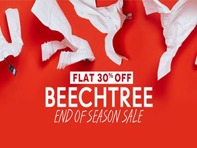 BEECH TREE Season End Sale 2019! Flat 30% off on entire stock