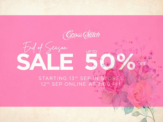Cross Stitch End Of Season Sale 2019! Upto 50% OFF instores and online