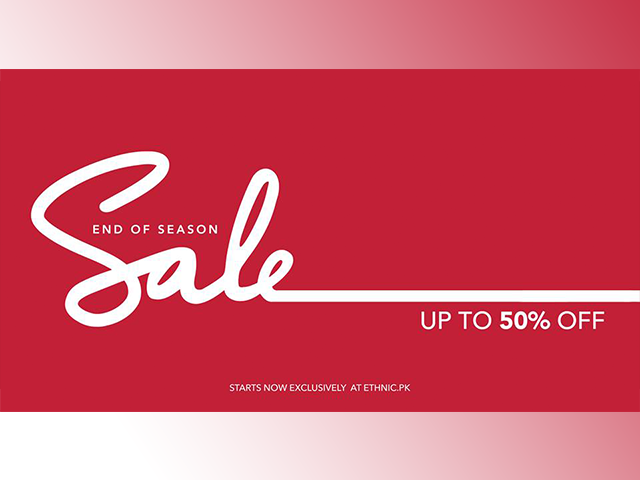 Ethnic End of Season Sale 2019! Upto 50% Off