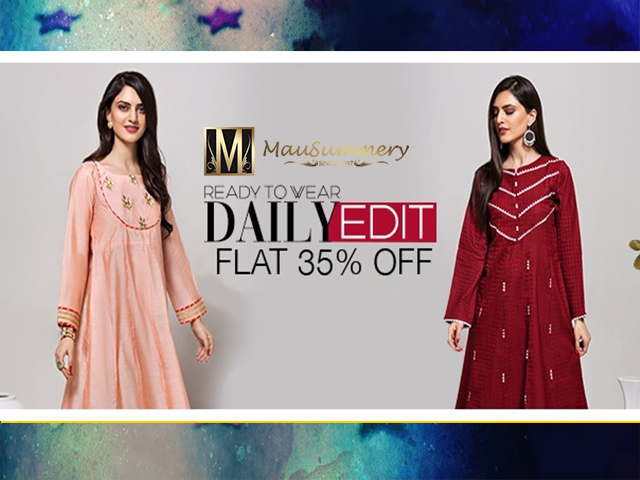 Mausummery By Huma Sale! FLAT 35% OFF from 15th September 2019