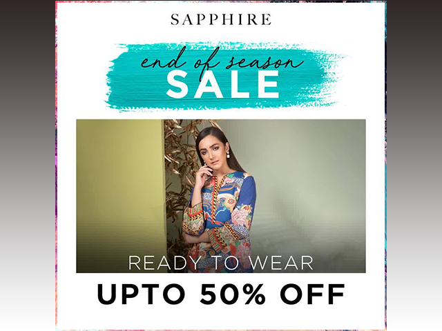 Sapphire End Of Season Sale! Upto 50% Off from 28th September 2019