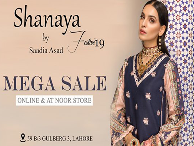 Shanaya Festive By Saadia Asad Mega Sale 2019