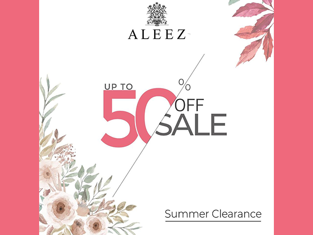 Aleeze Summer Clearance Sale 2019! Upto 50% OFF