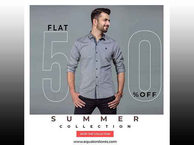 Equator Stores Sale - The Equator Stores - Flat 50% OFF Sale - Equator clothing Pakistan
