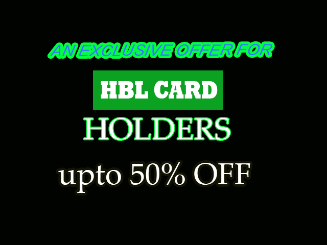 Gul Ahmed exclusive discount! Up to 50% on all HBL cards from 25th October 2019