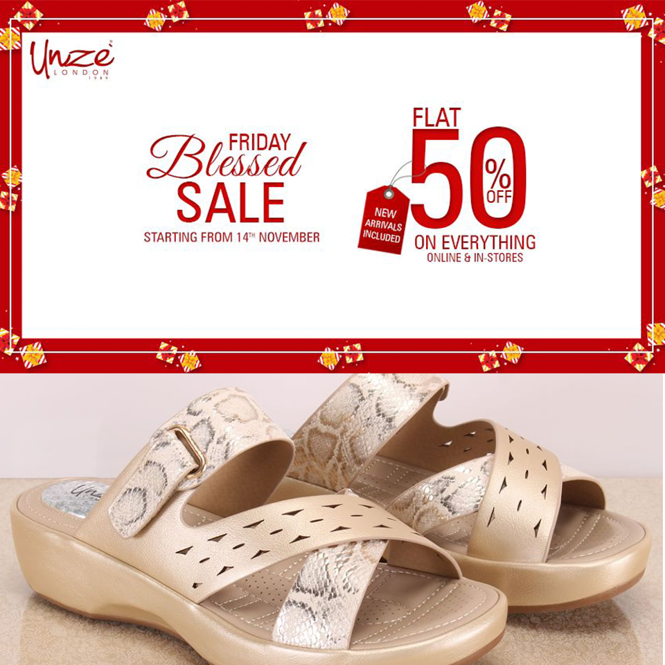 Unze London Blessed Friday Sale 2019! Flat 50% OFF on Everything