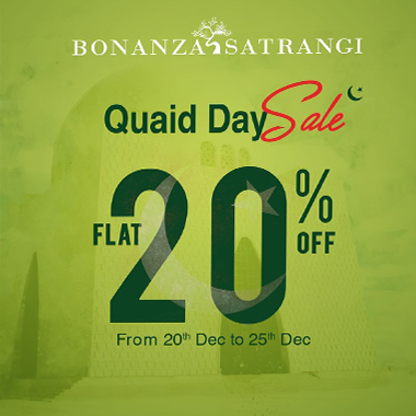 Bonanza Satrangi Winter sale! Flat 20% OFF on all stock from 20th December 2019