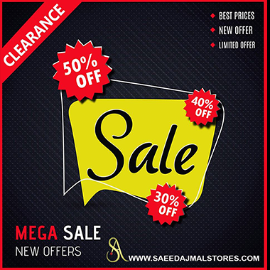 Saeed Ajmal Winter Clearance Sale! Flat 50% and 40% and 30% discounts on all items