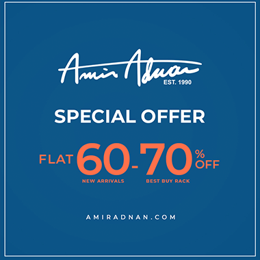 Amir Adnan Sale 2020! Get flat 60% off all new arrivals