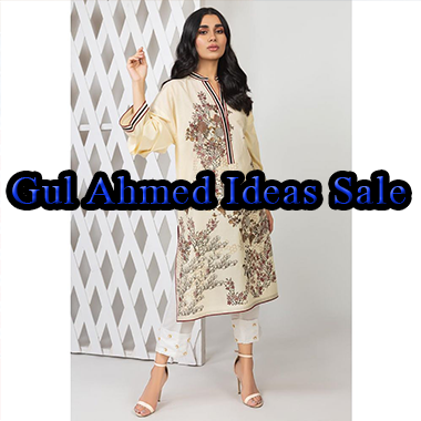 Gul Ahmed Ideas Sale! Flat 40% off on New Arrivals