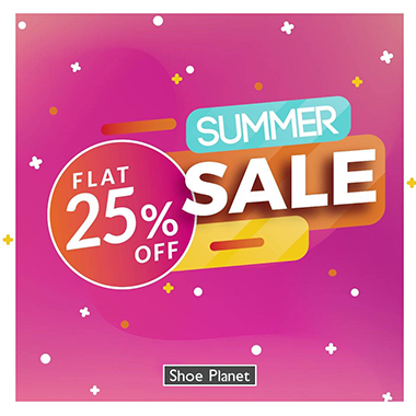 Shoe Planet Summer Sale! Flat 25% off