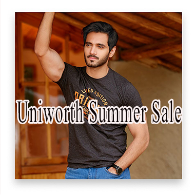 Uniworth Summer Sale! Flat 25% off & 50% off on entire stock