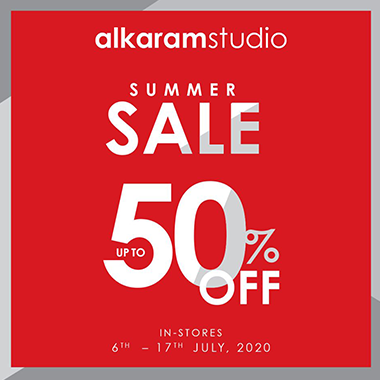 Alkaram Studio Summer Sale! Up to 50% off