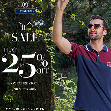 Royal Tag Eidi! Flat 25% off on entire new stock