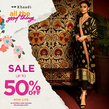 Khaadi All The Good Things Sale! Upto 50% off