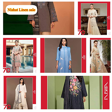 Nishat Linen Annual Winter Sale 2024! Upto 70% off in stores & online
