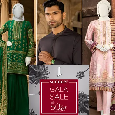 J. Junaid Jamshed Sale 2023! Up to 50% off on all items