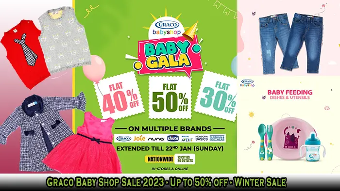Graco Baby Shop Sale 2023 - Up to 50% off - Winter Sale