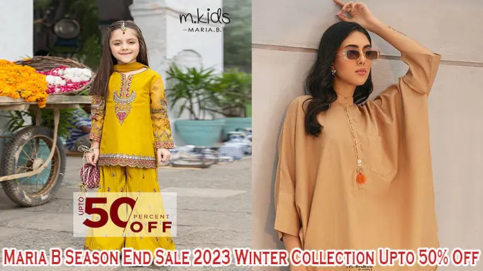 Maria B Season End Sale 2023 Winter Collection Upto 50% Off