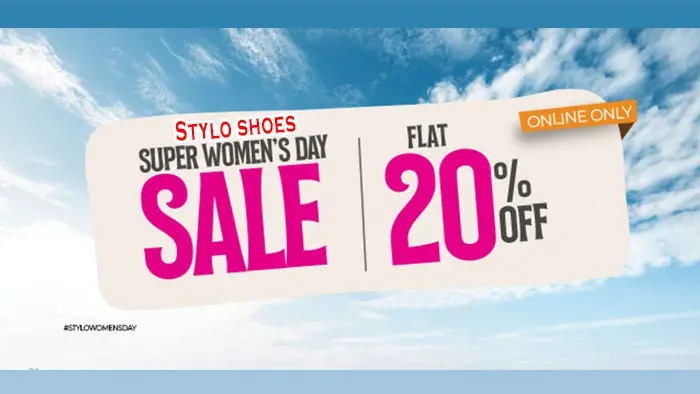 Stylo shoes Super Women's Day Sale Flat 20% off from 8 March