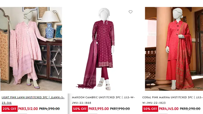 J. Summer Sale 2023! 50% off with price