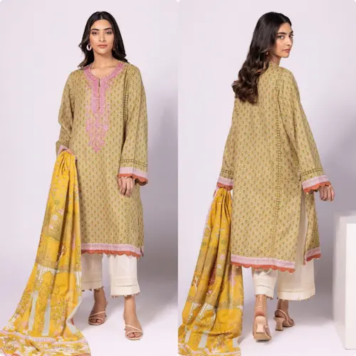 Khaadi Fabrics 2 Piece Suit