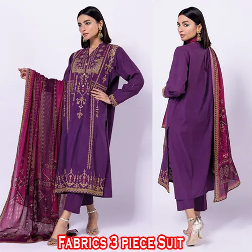 Khaadi Dyed Embroidered Diamond Dobby