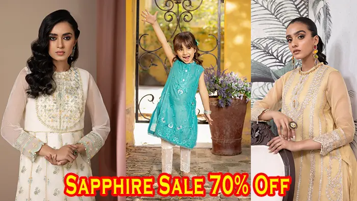 Sapphire Summer Lawn Sale! 70% Off Unstitched 2023