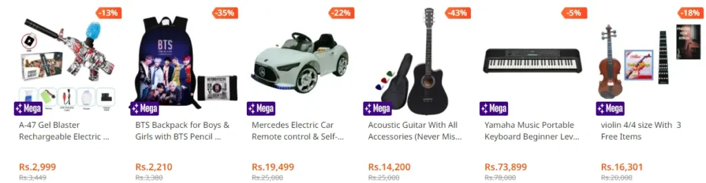 Daraz Mega deals 