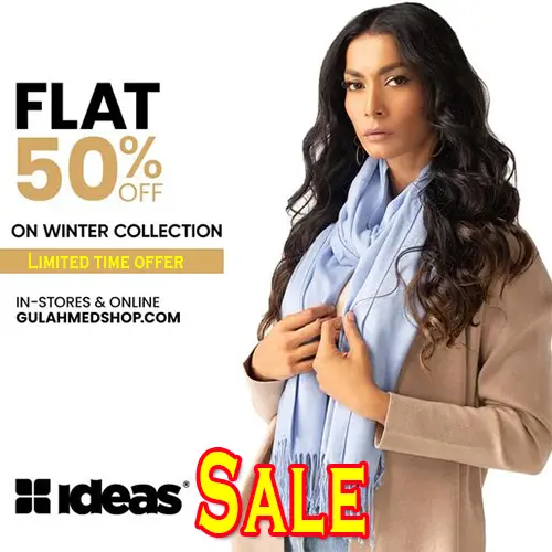 Ideas By Gul Ahmed Sale Winter 2024 Khaddar Flat 50% off