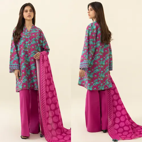Fabrics 3 piece khaddar